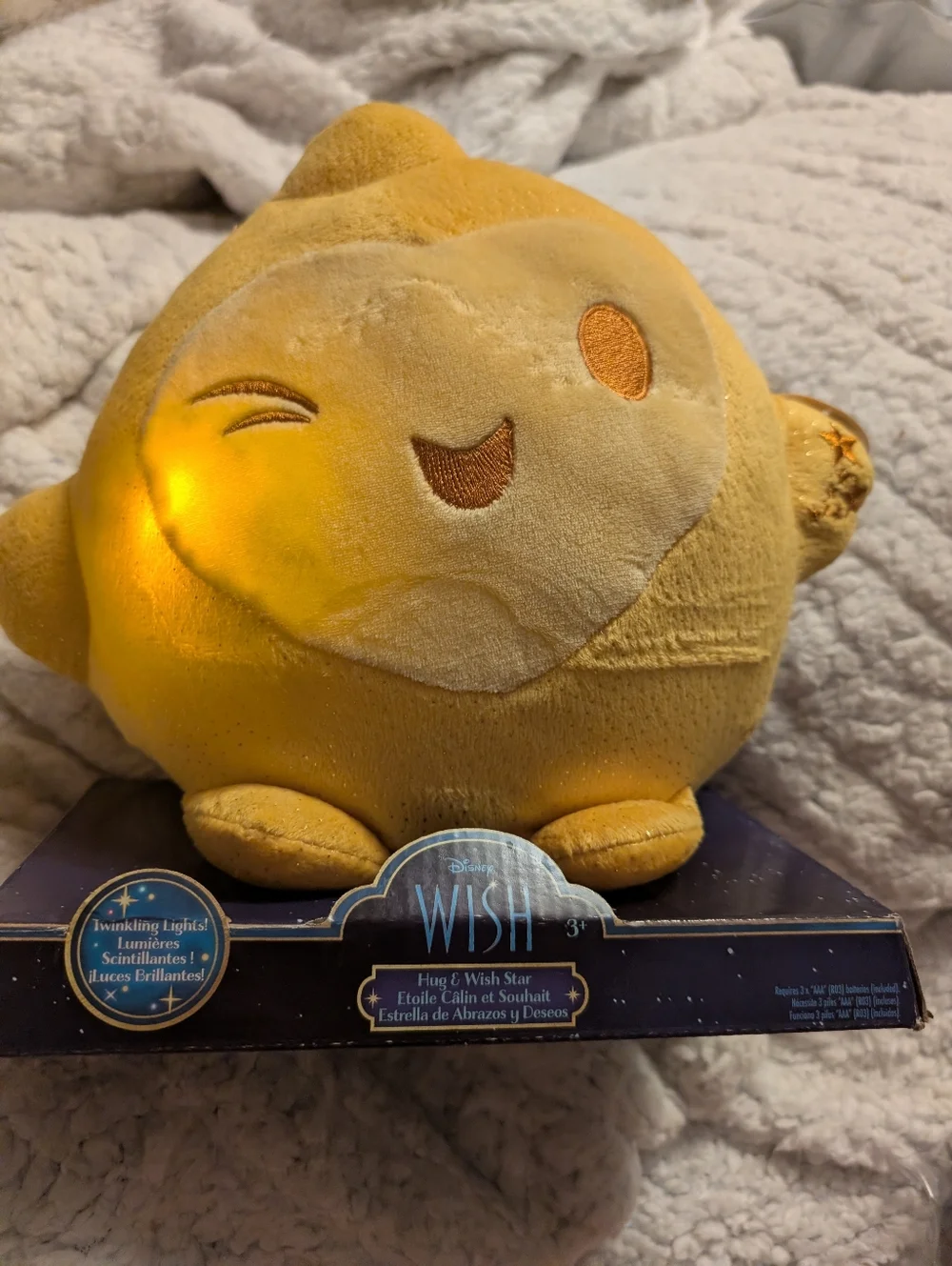 Disney Wish Hug & Wish Star Glowing Plush 10